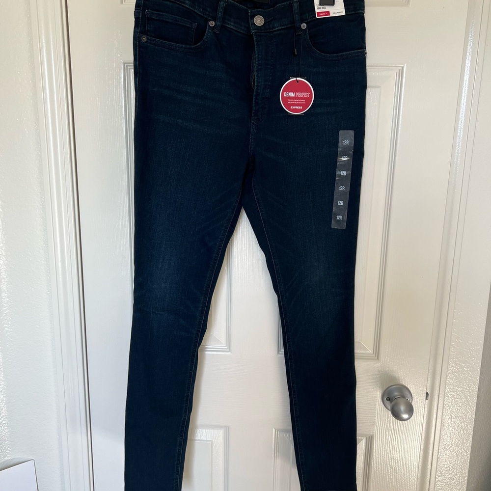 Express Women's Midnight Blue Skinny Jeans